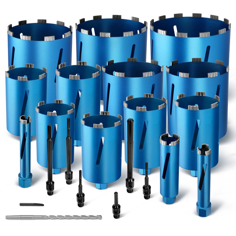 Profi diamond core drill bit for concrete & reinforced concrete Ø26–202 mm, M22, SDS Plus/Max, wet & dry drilling