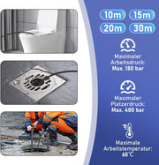 10–30 m rör­rengöringsslang, max. 180 bar, med M22-adapter för Kärcher K2–K7