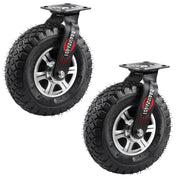 10" Universal heavy-duty caster 250 mm – 360° swivel, pneumatic tire, 170 kg load capacity, for workshop & transport carts