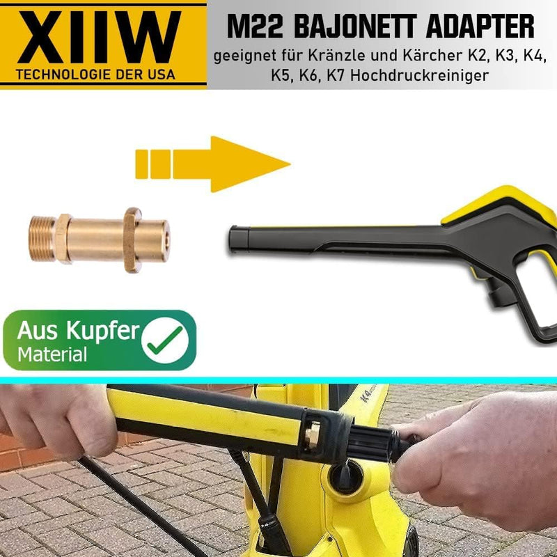 10m - 30m flexible de débouchage Max. 240 bar pour nettoyeurs haute pression Kärcher K2 - K7