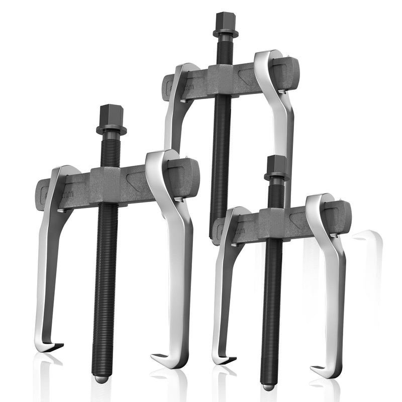 alt
Extractor de 2 garras de acero CrV, reversible, forjado, 1,68–4,5 t, para cojinetes y engranajes