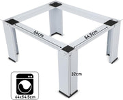 Support double à 2 niveaux pour lave-linge et sèche-linge | socle double pour machine à laver | 126x54.5cm | max. 2x150kg