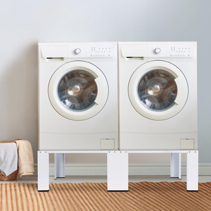 Support à 2 niveaux pour lave-linge et sèche-linge, double socle pour machine à laver | 126x54.5cm | max. 2x150kg