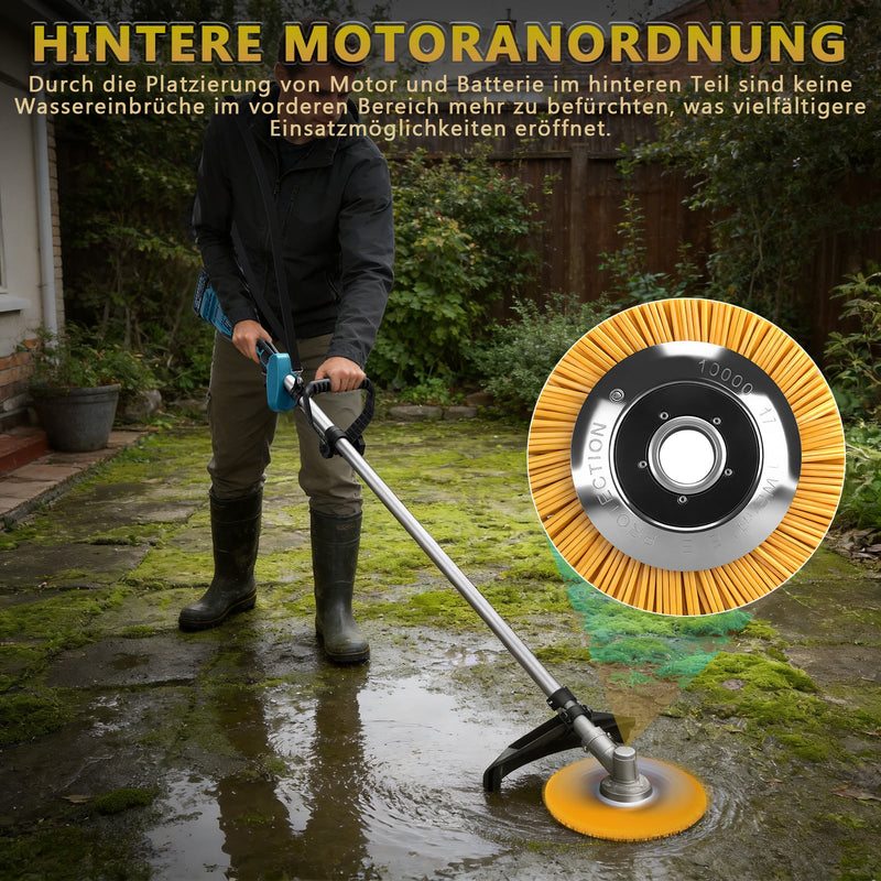 2 - in - 1 Akku Freischneider mit Bodenhacke 18 - 21V, 1380W, 23cm Arbeitsbreite, 2x 4.0Ah Akku, 7 Schneidwerkzeuge