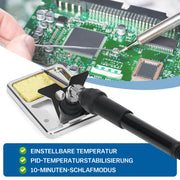 2-in-1-juotosasema kuumailmalla ja 80W juotoskolvilla | 780W | PID-lämpötilansäätö | täydellinen setti SMD/BGA:lle