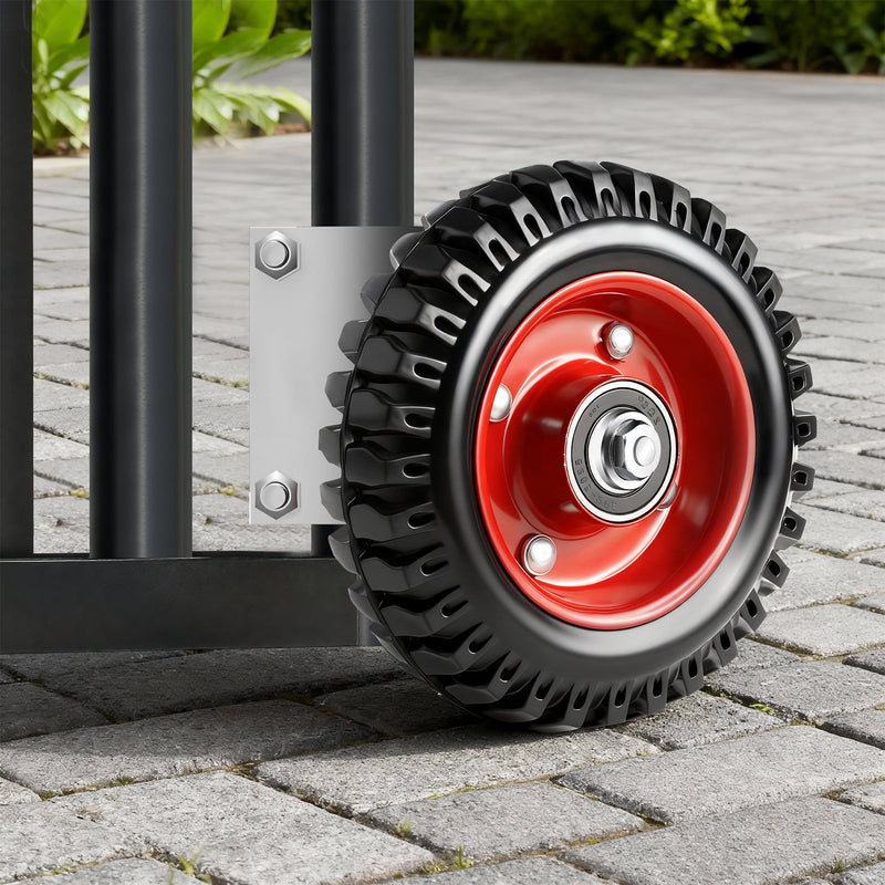 200mm heavy-duty gate roller, 150kg gate support roller for round tube 4–5.2 cm – garden gate & driveway gate accessory