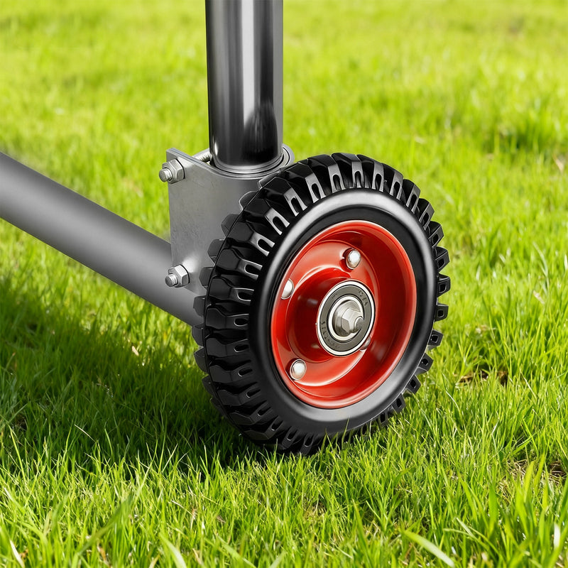 200mm heavy-duty gate roller, 150kg gate support roller for round tube 4–5.2 cm – garden gate & driveway gate accessory