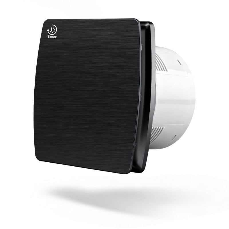 240 m³/h exhaust fan 150 mm with humidistat, IPX4, overrun timer & backdraft damper – quiet bathroom and kitchen fan