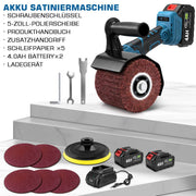 3-in-1 cordless satin finishing machine | smoothing, polishing & sanding with 1200W power