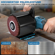 3-in-1 cordless satin finishing machine | Smoothing, polishing & sanding with 1200W power