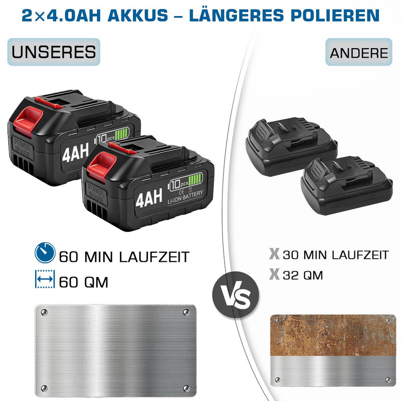 3-in-1 cordless satin finishing machine | Smooth, polish & sand with 1200W power