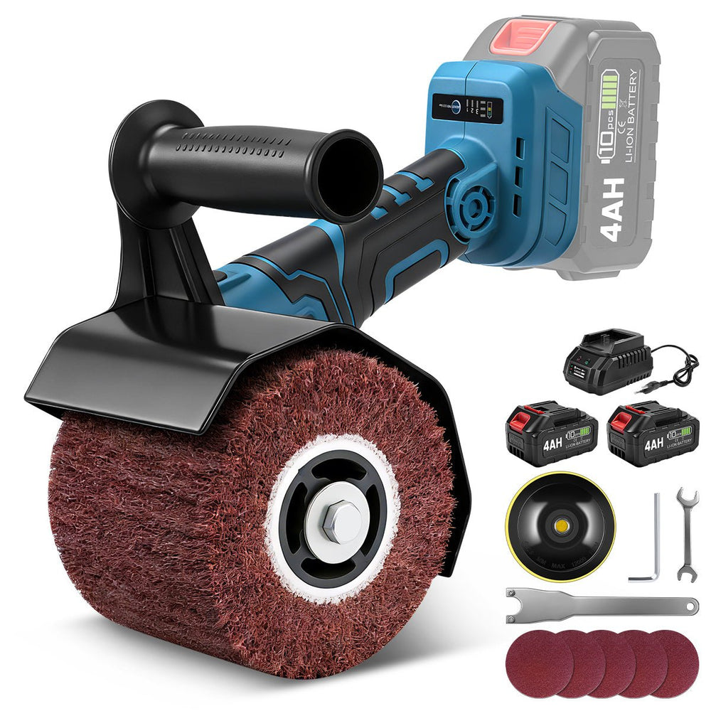 3 - in - 1 Akku Satiniermaschine | Glätten, Polieren & Schleifen mit 1200W Leistung