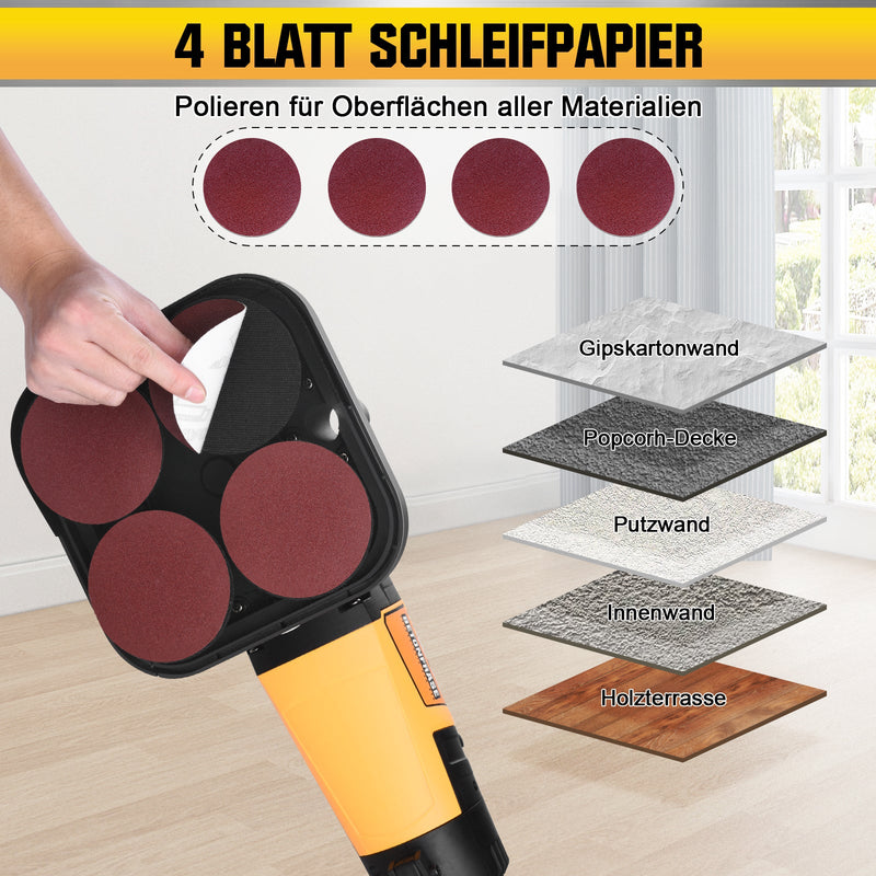 3800W Betonschleifer – Multifunktionale Schleifmaschine mit Staubabsaugung für Beton,Metall – Ergonomisch für Profi & DIY
