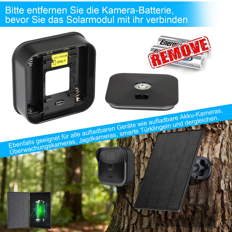 3W Solar - Laddare för Blink Outdoor-kameror – Tillförlitlig solenergi