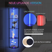 5-tier RGB corner shelf floor lamp, living room, 160 cm, app & remote control, 2700-6500K