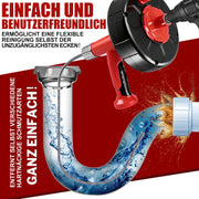500W drain cleaning machine with manual and drill drive, 9.5m spiral, for household drain cleaning