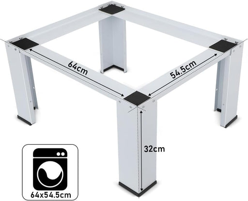alt
63cm Soporte para lavadora hasta 150kg de acero de alta calidad
