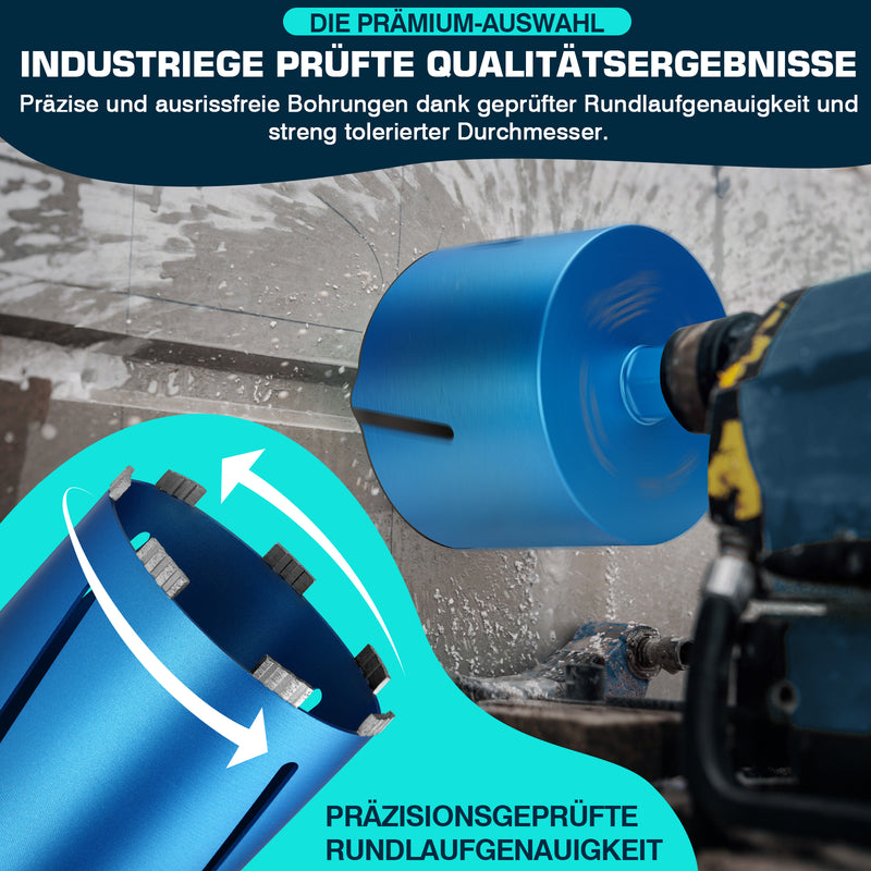 Profi diamond core drill bit for concrete & reinforced concrete Ø26–202 mm, M22, SDS Plus/Max, wet & dry drilling
