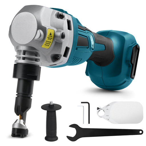 Accu-metaalknipper 18V met borstelloze motor, 360° draaibare plaatknipper, voor roestvrij staal & aluminium, zonder accu