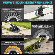 18V brushless cordless grass trimmer with 2x 4Ah battery, weed brush, saw blade, brush cutter, battery compatible, telescopic shaft 100–140 cm