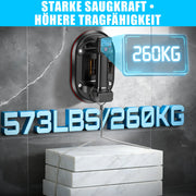 Battery-powered vacuum lifter 260 kg with digital display & automatic pressure control