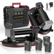Battery-powered vacuum lifter 260 kg with digital display & automatic pressure control