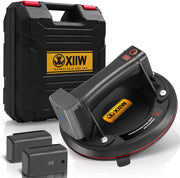 Ventosa de vacío a batería de 300 kg para vidrio, baldosas y placas metálicas – inalámbrica con sensor de presión y batería de 12 V – móvil para obra y cargas pesadas