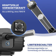 Automatic cartridge gun with LED lighting, variable speed & 7840 N pressure – ideal for silicone and glass bonding