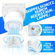 deumidificatore automatico con sensore di umidità e funzione di ritardo spegnimento – ventilatore silenzioso per bagno e cucina, protezione contro gli spruzzi IPX4