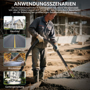 Betontriller 3200W – motor van zuiver koper, kop van 50 mm, 4 m flexibele as, 30 min continu gebruik