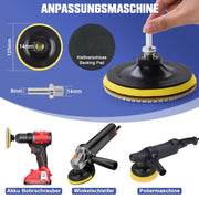 14-piece diamond polishing disc set | 50-10000 grit | for stone & granite | with M14 & drill adapter