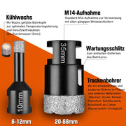 Diamond cut-off disc & core drill set – professional tiling tool 125mm