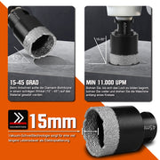 Diamond cutting disc & core drill set – professional tiler tool 125mm