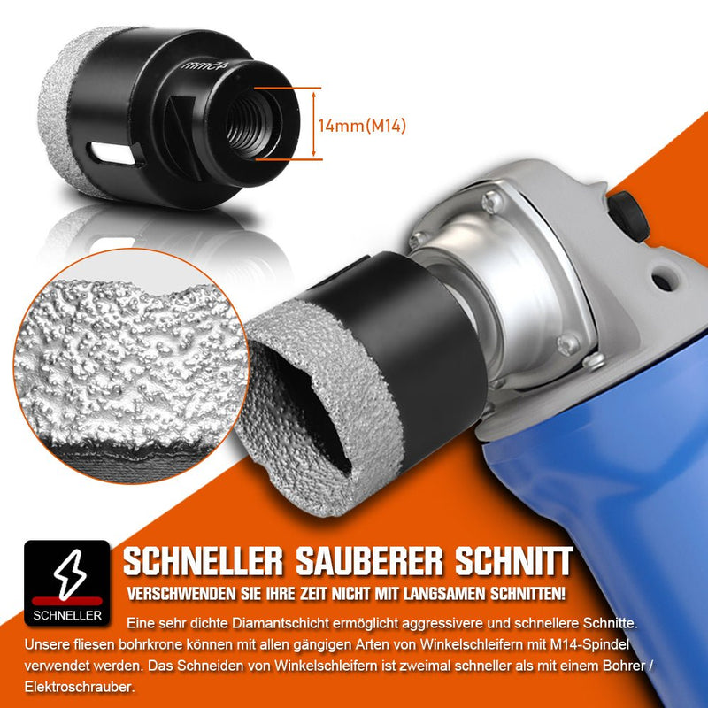 Diamond cutting disc & core drill set – professional tiler tool 125mm