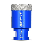 Corona diamantata a secco M14 – 16–150 mm per piastrelle, granito e gres porcellanato – 23 misure