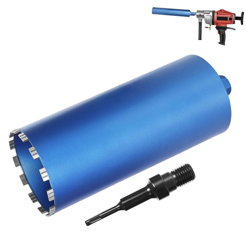 Diamond core drill bit with 10 mm turbo segment | 1 ¼ UNC mount | usable length 415 mm | Ø 52 mm - Ø 200 mm |