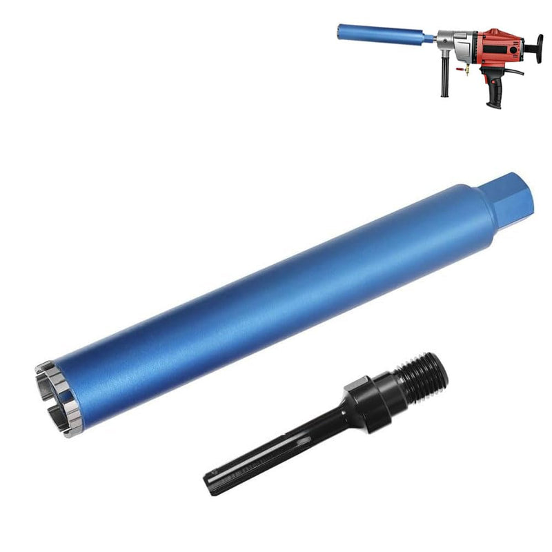 Diamond core drill bit with 10 mm turbo segment | 1 ¼ UNC mount | usable length 415 mm | Ø 52 mm - Ø 200 mm |