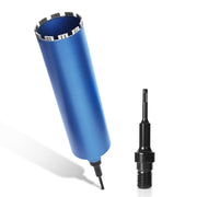Diamond core drill bit with 10 mm turbo segment | 1 ¼ UNC mount | usable length 415 mm | Ø 52 mm - Ø 200 mm |