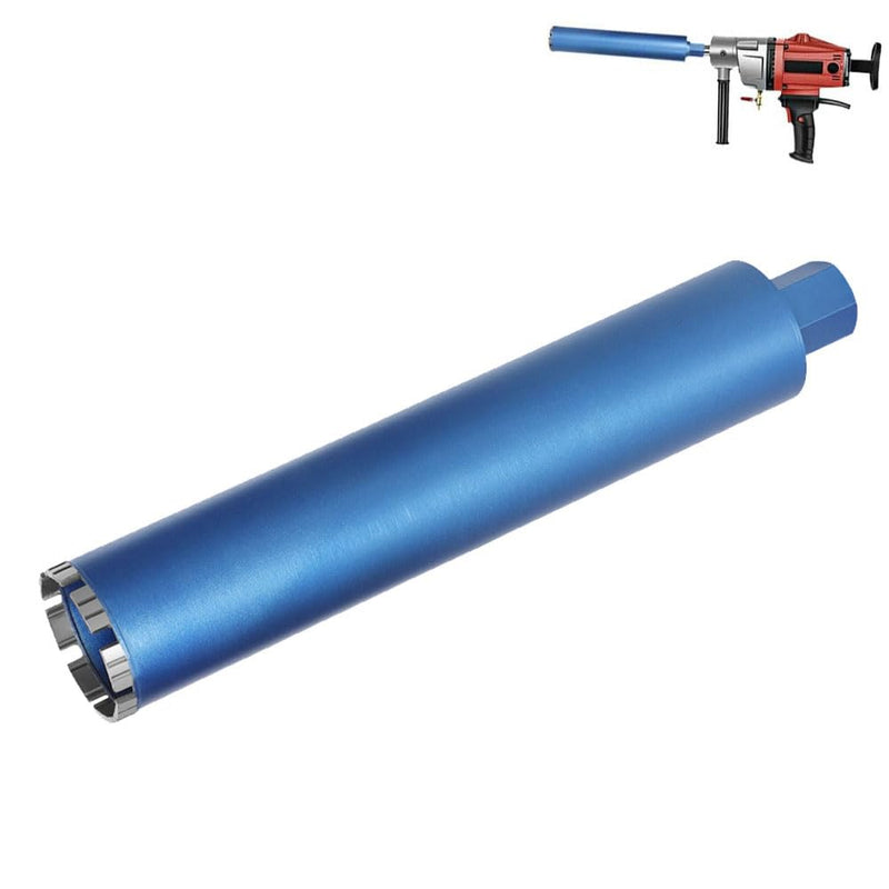 Diamond core drill bit with 10 mm turbo segment | 1 ¼ UNC mount | working length 415 mm | Ø 52 mm - Ø 200 mm |