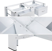 Double pedestal for washing machines and dryers with drawers, max. 300kg | 126x54cm