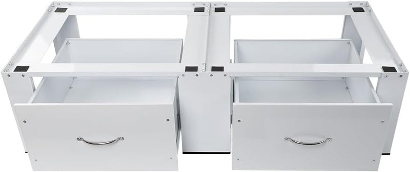 alt
Double base frame for washing machines and dryers with drawers, max. 300kg | 126x54cm