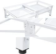Double base frame incl. pull-out shelf for washing machines and dryers | 124x58.5cm | Max. 2x150kg