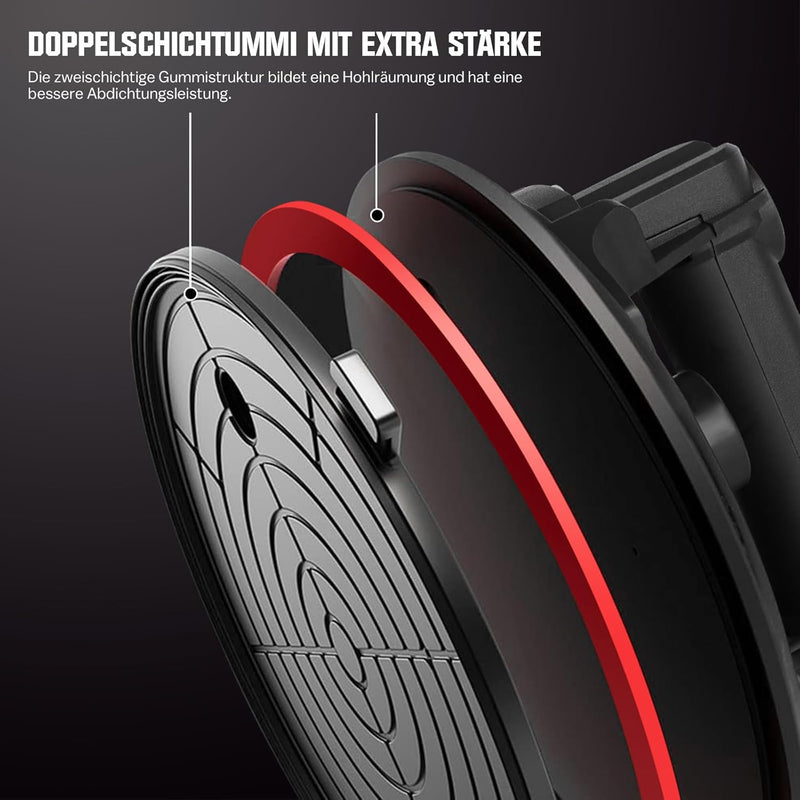 Doppelsauger 300 kg mit Akku & USB - C – Elektrischer Glasheber für Fliesen