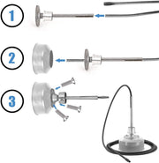 Drain Clean Rohrreinigungsgerät 39.5m Spirale | 500W 450PRMM | für Ø30 - 100mm Rohrleitungen | 8 Köpfe |