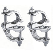 Swivel Scaffold Coupling Set of 4 – 360° pipe coupler for 45 - 50mm scaffold tubes, galvanized, sturdy & corrosion-resistant