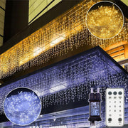 Icicle string lights – IP44 waterproof, 11 modes, dimmable, timer & memory function