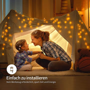 Icicle string lights – IP44 waterproof, 11 modes, dimmable, timer & memory function