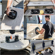 Elektrisk batteridriven vakuumlyftare 240 kg | Automatisk tryckreglering – proffslyft för terrassplattor, betongplattor & glas
