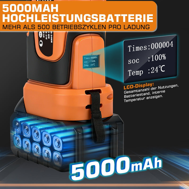 Electrohydraulic crimping tool with battery & automatic pressure control, TH/V profiles