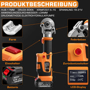 Electro-hydraulic crimping tool with battery & automatic pressure control, TH/V profiles